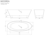 Каменная ванна Esse MOOREA 1755х785х710 мм- фото5