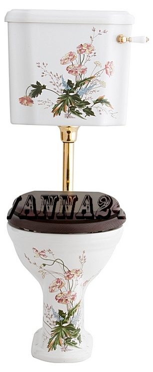 Унитаз Sanitan VICTORIAN с низким бачком 430x750 мм и крышкой. Белый 