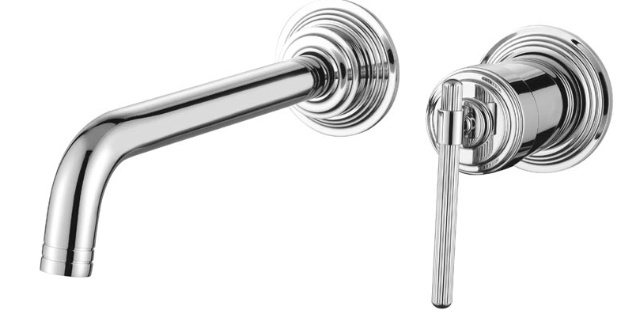 Смеситель для умывальника из стены Boheme ETERNA CHROME 175-CR- фото