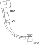 Обвязка для ванны полуавтомат Migliore ML.RIC-20.708.CR- фото2