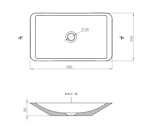 Раковина накладная Salini CALLISTA 107 585х340х90мм- фото4