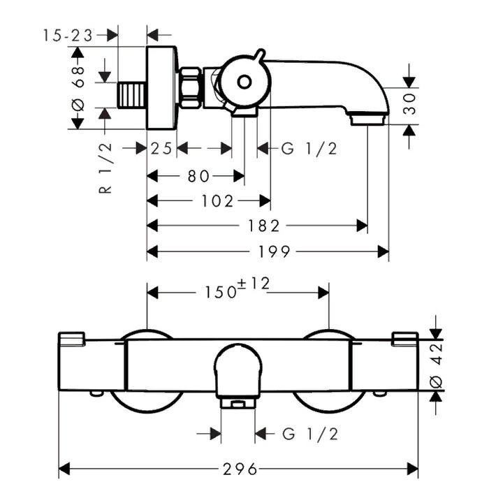 Hansgrohe Ecostat    Ecostat 1001 CL, , : 