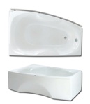 Ванна акриловая PAA Rigonda 1800 x 1100 x 595 (Латвия) цвет - белый- фото