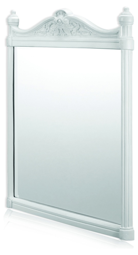 Зеркало Georgian с рамой из белого алюминия [T42 WHI] 