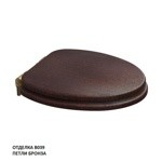 Caprigo Сиденье для унитаза ARMONIA, морилка/бронза- фото3