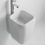 Раковина подвесная с площадкой для смесителя Cielo Shui SHLASR- фото