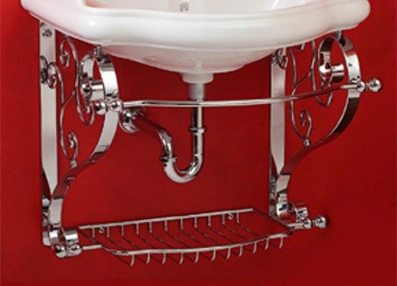 BELLA Раковина Консоль подвесная 73 см с решеткой Migliore хром- фото2