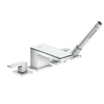 Axor MyEdition Смеситель для ванны, на 4 отв, излив 200мм, цвет: хром/зеркальное стекло- фото