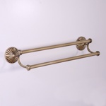 Полотенцедержатель двойной 53см Allpe Rerto Opal, бронза