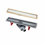 Душевой трап Pestan Confluo Premium White Glass Line GOLD 450- фото2