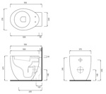 Унитаз напольный пристенный Cielo Le Giare LGVA- фото3