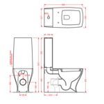 Artceram Jazz JZ05bi Унитаз напольный 69х36 см с бачком- фото2