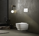 Инсталляция Boheme с хромовой кнопкой и унитазом 666+664-CR+971-W- фото4