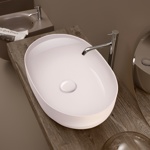 Kerasan Nolita Раковина накладная 60х40 см, без отв под смеситель, цвет белый глянец- фото