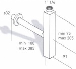 CИФОН ДЛЯ РАКОВИНЫ ML.RIC-10.117 хром- фото2