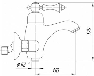 Смеситель для ванны Migliore Bomond ML.BMD-9702.СR- фото2