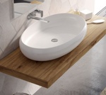 Artceram TAO Раковина накладная овальная 60х40 см, цвет белый, без отв под смеситель, без перелива.- фото