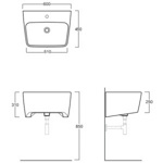 Раковина подвесная Simas Degrade DE13 - фото2