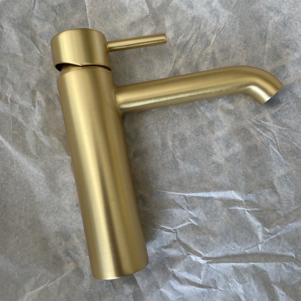 Palazzani Digit/Mimo смеситель для раковины, матовое золото- фото3