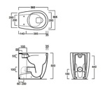 SIMAS Vignoni унитаз напольный приставной безободковый 