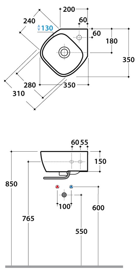   35x35 Globo Genesis GE050.BI 