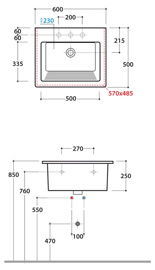   60x50 Globo Forty3 FO063.BI 