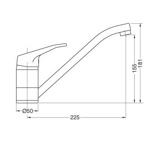 Смеситель кухонный Bugnatese Xara 6582- фото2