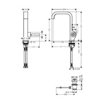 Смеситель для раковины Axor Citterio   - фото2