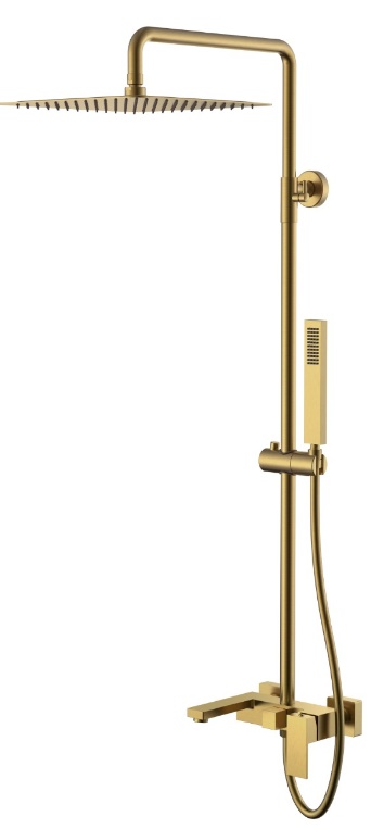 Стойка для душа/ванны с наливом Boheme Qubic Bronze 478-BR- фото