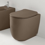 Kerasan Nolita Унитаз безободковый пристенный 55х35 см, с креплениями WB5N, цвет Bruno matt- фото