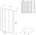 Двери для душевых Ravak Rapier NRDP4 120- фото3