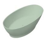 Ванна из камня Radostone Adriana Stone Surface 1700 х 805 х 580 мм оливковый матовый- фото