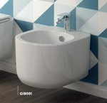 Artceram Gio Evolution Биде подвесное 37х55 см, с креплением, с 1 отв под смеситель, цвет белый- фото