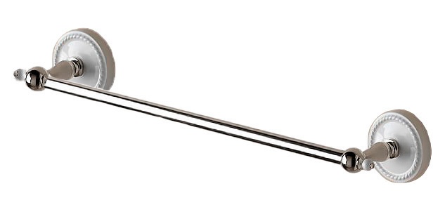 Devon DOROTHY полотенцедержатель настенный, 61см, держатели цвет: хром/белый- фото
