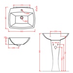 Artceram Jazz JZ16bi Раковина подвесная  60x48 см.- фото2