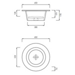Раковина Amedeo Tondo 45 см AMLA45- фото2