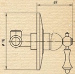 Смеситель для душа скрытого монтажа Migliore Bomond ML.BMD-9730.CR- фото2