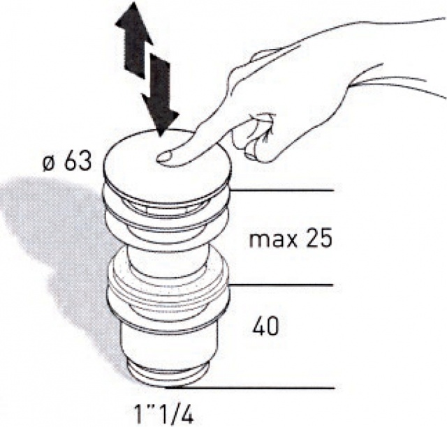 СЛИВ ДЛЯ РАКОВИНЫ MIGLIORE ML.RIC-10.106- фото2