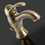 Palazzani Palace смеситель для раковины с донным клапаном бронза- фото2