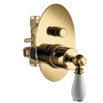 Palazzani Adams Color встроенный смеситель для ванны золото- фото