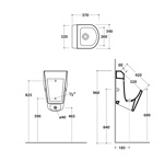 Писсуар 33x37 Globo Forty3 FO029.BI - фото2
