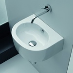 Раковина Kerasan Flo 40х32 без отверстия под смеситель- фото