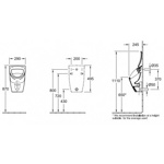 Писсуар настенный компактный O.Novo 7557- фото2