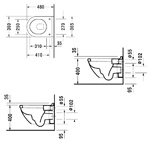 Duravit Starck 3 Унитаз подвесной, 540х360 мм, с креплением Durafix, цвет белый- фото2