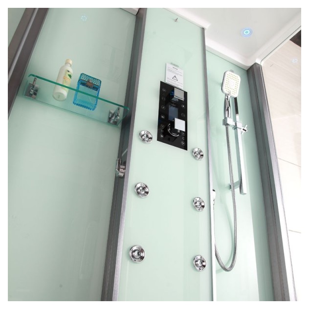 Гидромассажная  кабина DZ1003 F12  120х90х223 см БЕЛОЕ СТЕКЛО- фото2