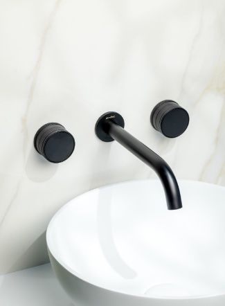 Смеситель из стены Boheme PRESTIGE на 3 отв. BLACK- фото3