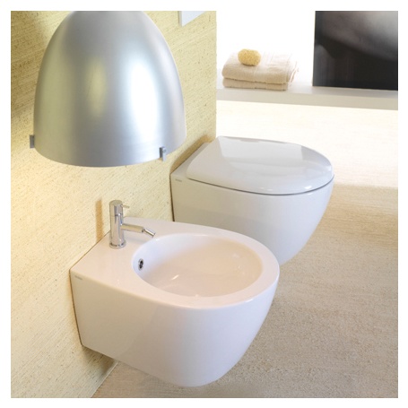 Биде подвесное 38x50 Globo Bowl+ BPS10.BI - фото