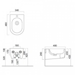 Биде подвесное Cielo Smile Mini SMBSR- фото3