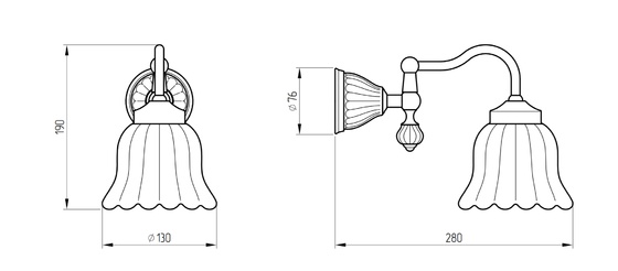 Светильник настенный MIGLIORE OLIVIA ML.OLV-60.631 хром- фото2