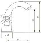 Смеситель для раковины Migliore Prestige ML.PRS-734.CR- фото2